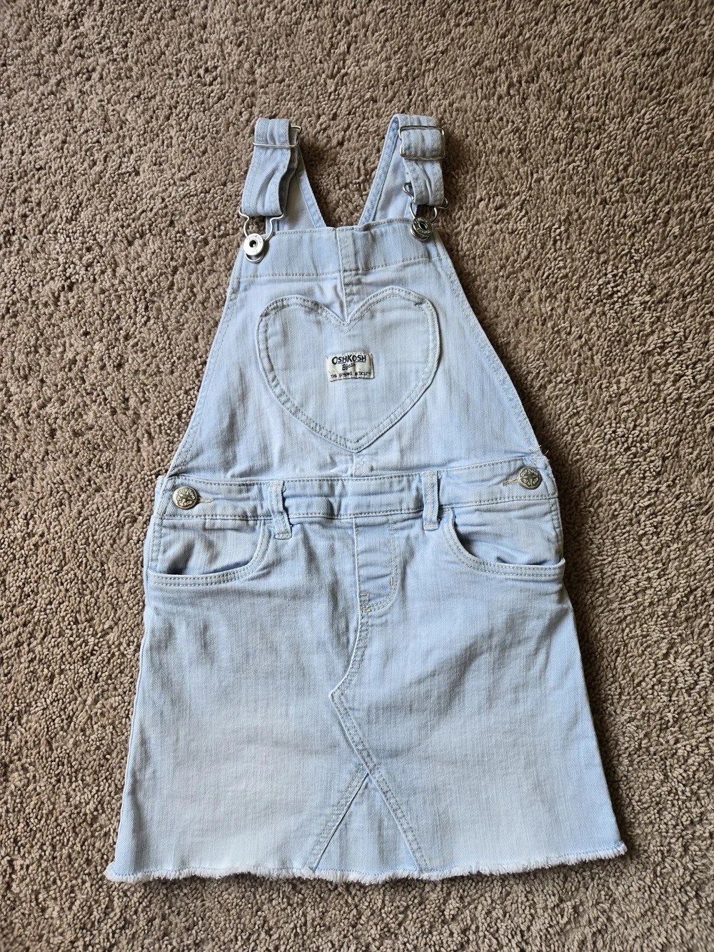 OshKosh B'gosh Light Blue Denim Overall Dress for Kids